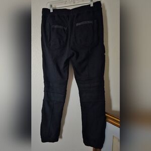 Rogue Mens Wool Black Zipper Sweatpants L
